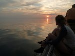 Sunset from the boat
